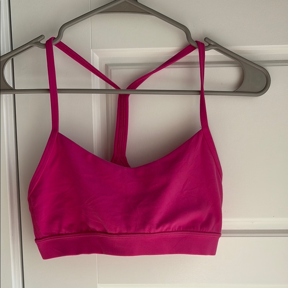 Lululemon flow y bra sonic pink